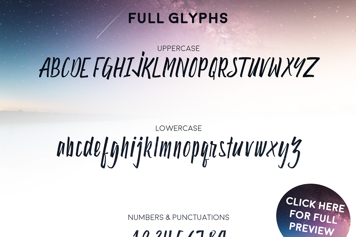Star Tail Script Font preview 2
