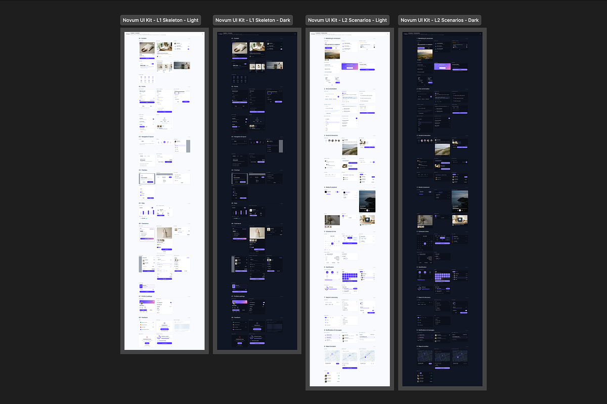 Novum UI Kit: 89 Blocks Light & Dark, an UI Kit Template by lynnn423 (Photo 7 of 7)