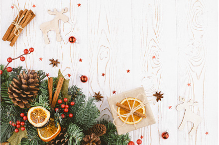 Christmas holiday background with