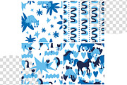 Winter horse pattern svg, a Pattern Graphic by Lucyinyourheart (Thumbnail 2 of 8)
