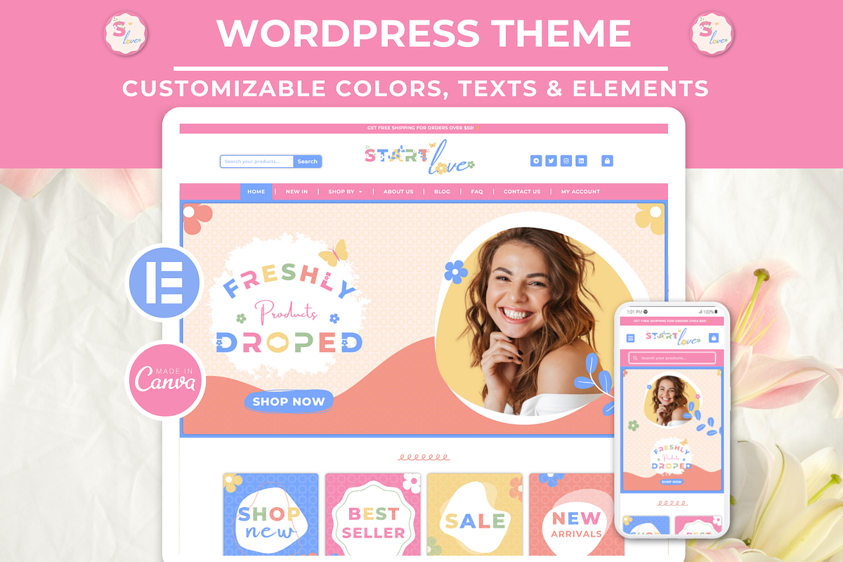 Elementor Customizable  Template, a WordPress Template by Websiteboy (Photo 2 of 8)