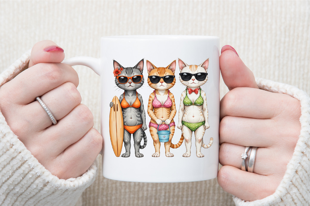 Funny Cat Summer Png, Funny Animal P, an Illustration by Sublimation Artist (Photo 5 of 6)
