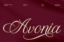 Avonia Modern Luxury Script Font