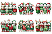Holiday bunnies – Christmas rabbit, an Illustration by Daily.Designs (Thumbnail 5 of 5)