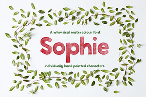 Sophie Watercolour Display Font