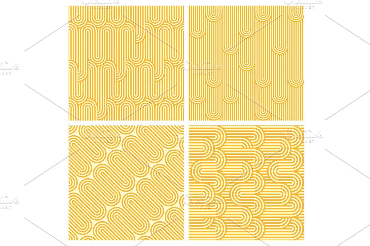 Yellow ramen pattern, pasta, a Food Illustration by Vector Tradition