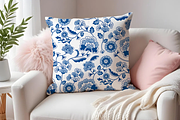 Blue & White Floral Pattern Bundle, a Pattern Graphic by LemonDesign (Thumbnail 13 of 13)