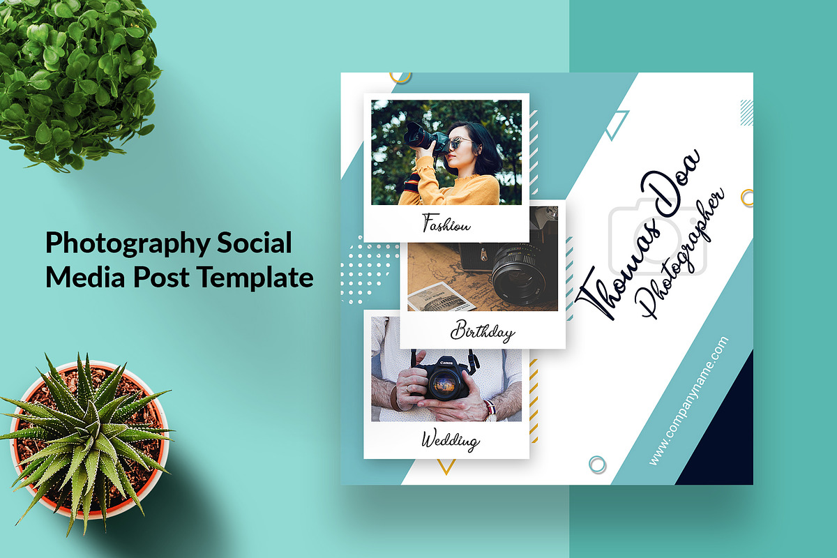 Photography Social Media Post, a Social Media Template by Pixelpick