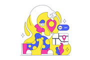 4 Location Permission Illustration, a Person Illustration by denayunebgt (Thumbnail 2 of 4)