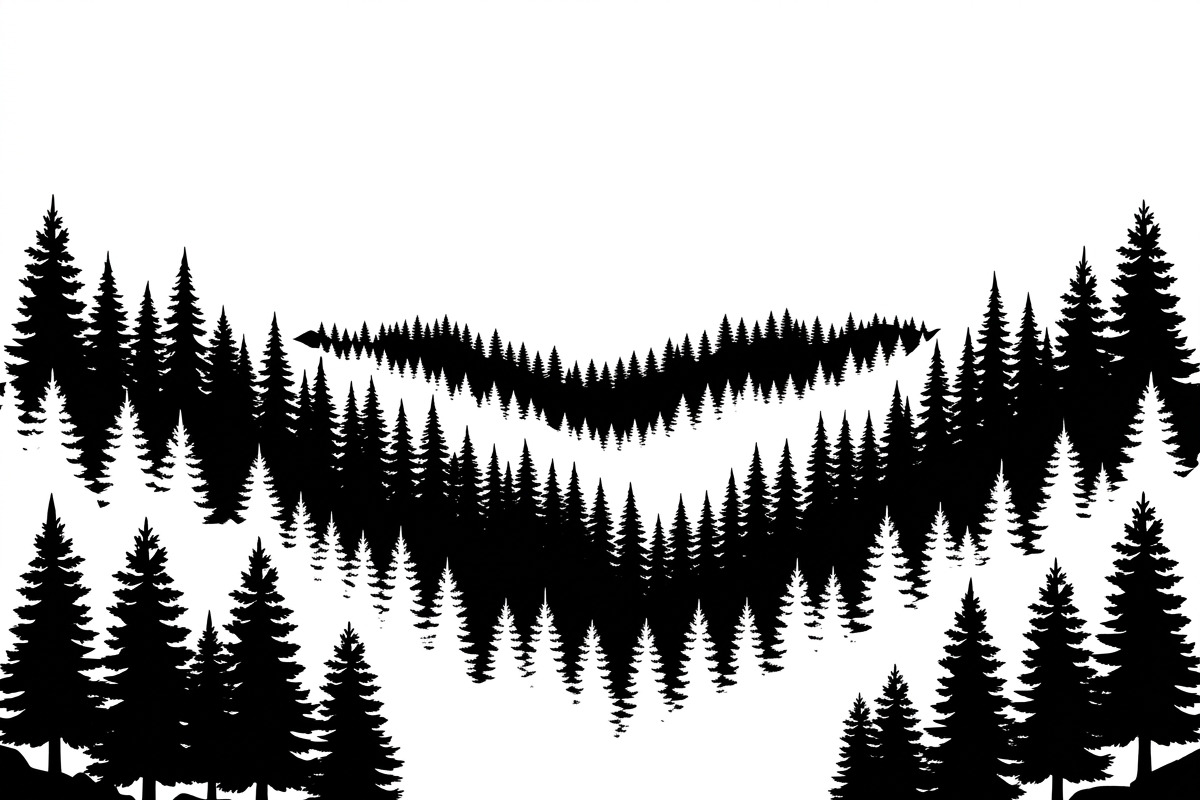 Majestic Pine Trees SVG, a Finance Illustration by Amazin_art (Photo 16 of 32)