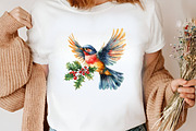 Watercolor Christmas Chinoiserie, an Illustration by Canvas Craft (Thumbnail 4 of 8)