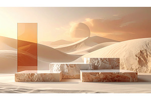 Abstract desert installation with, an Architecture Photo by Igor Tichonow
