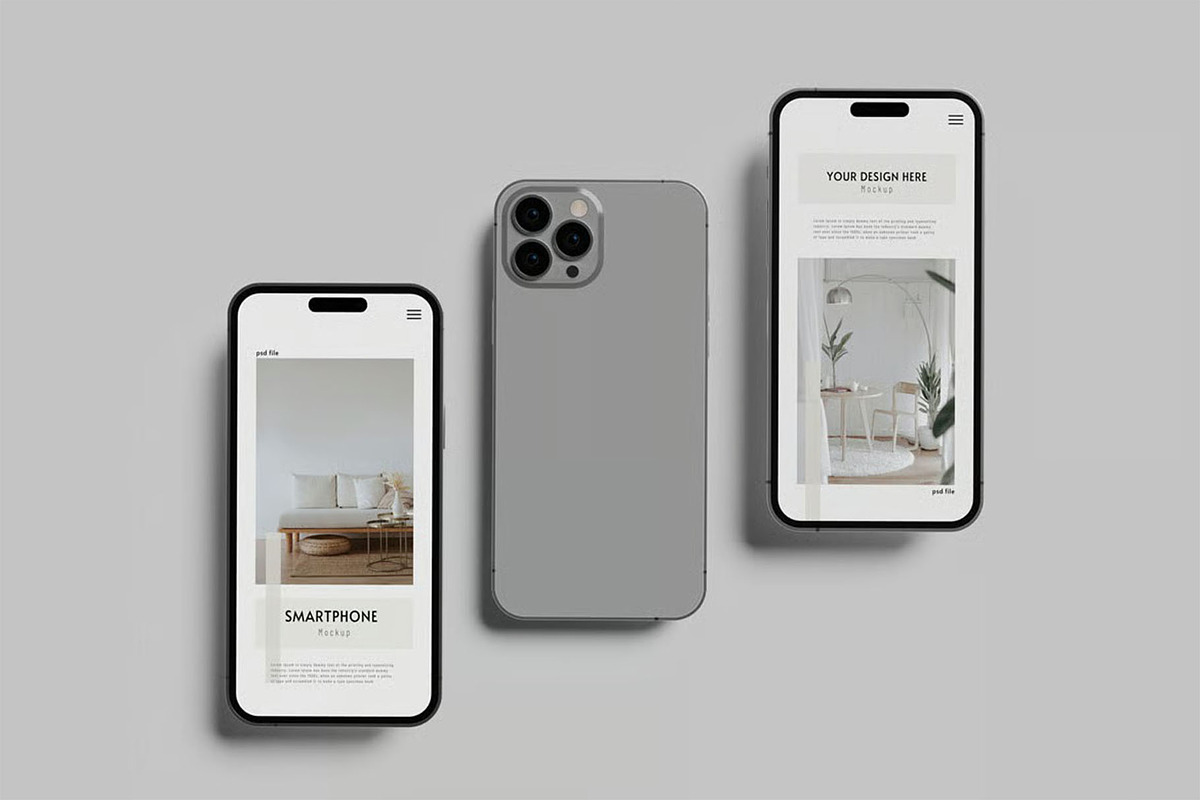 iPhone 14 Pro Max Mockup Vol 2, an iPhone Mockup by zpackcreative (Photo 3 of 7)
