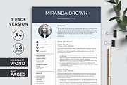 Resume with Photo / CV Template, a Resume Template by Klamp Studio (Thumbnail 2 of 11)