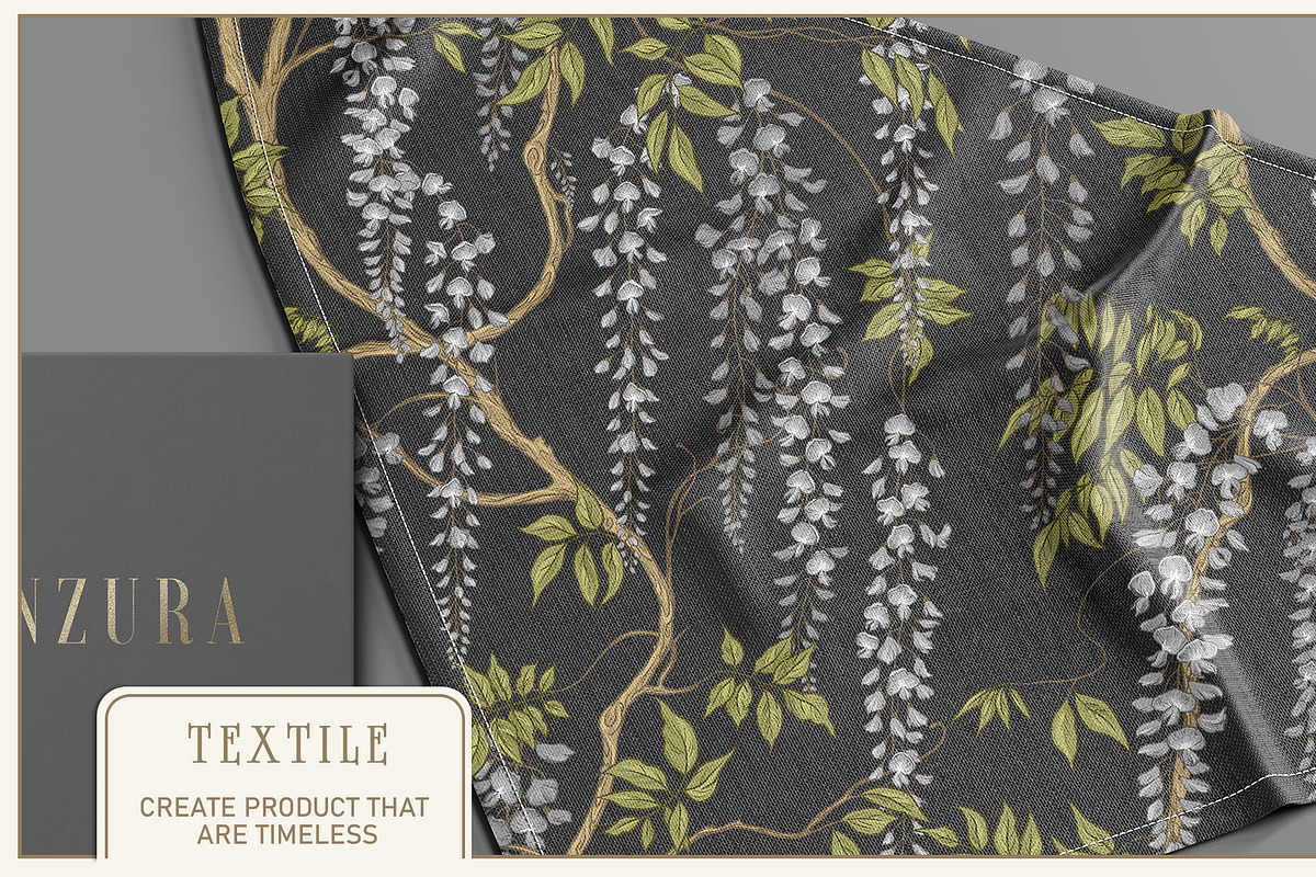 Fresco collection Wisteria bloom, a Wallpaper Graphic by Natalia0307 (Photo 23 of 25)
