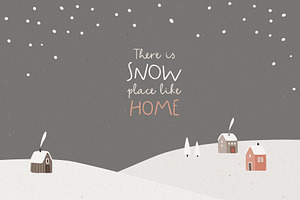 Wintery Holidays Font Duo, Logos