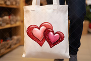 Glitter Heart Valentine Day Clipart, an Illustration by SinaCreation (Thumbnail 5 of 7)