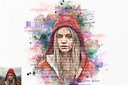 Watercolor Typography FX, an Action Add-On by Studio Retouch (Thumbnail 4 of 13)