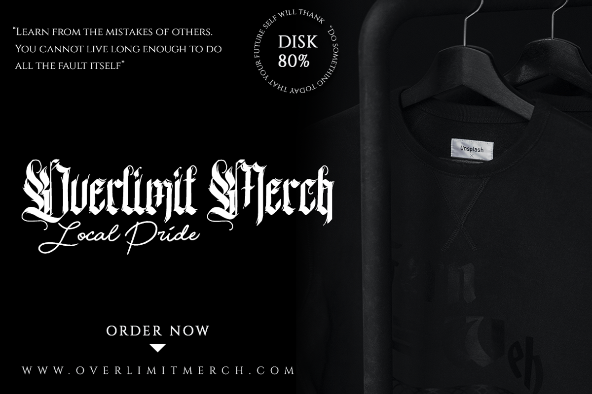Van Blessing - Blackletter Typeface, a Blackletter Font by Meizzaluna Design (Photo 8 of 10)