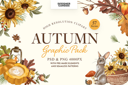 Autumn Graphics Pack, an Object Graphic by DesignerCandies