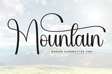 Mountain | Script Font