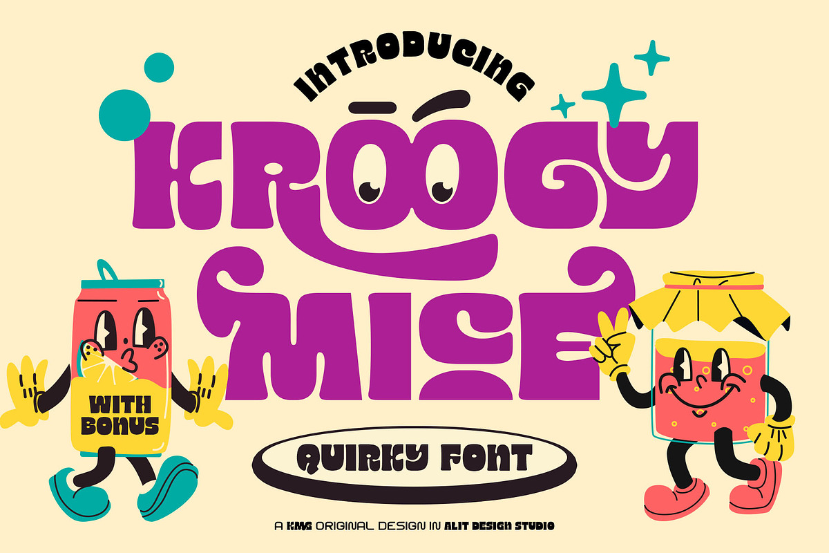 Kroogy Mice Typeface, a Sans Serif Font by alit design (Photo 1 of 21)