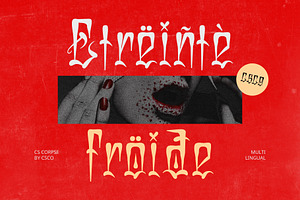 CS Corpse Chicano Graffiti Font