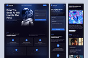 AI Music Generator Website UI Figma, an UI Kit Template by peterdraw (Thumbnail 7 of 7)