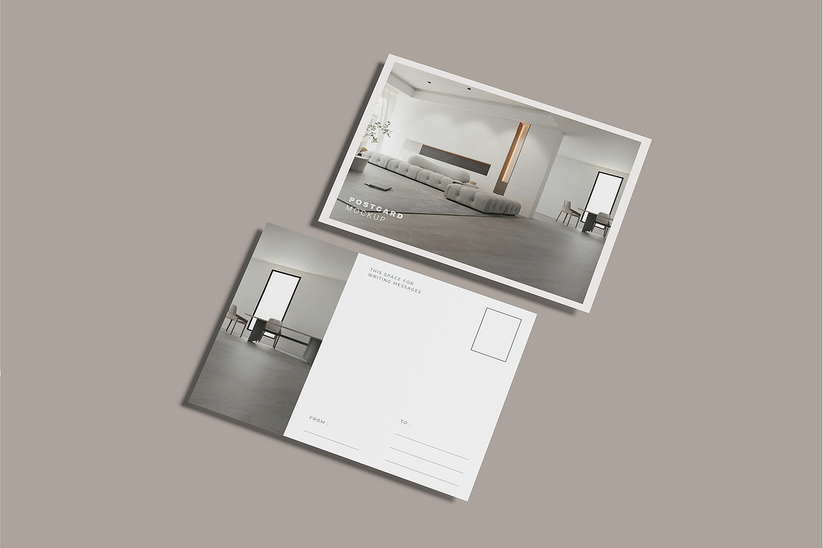 Simple Postcard Mockup, an Advertising Mockup by rizalamora (Photo 4 of 12)