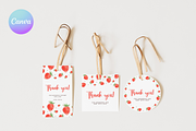 Strawberry Baby Shower Thank You Tag, an Invitation Template by Digital_Mind (Thumbnail 1 of 6)