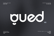 Gued – Geometric Sans Serif Font, a Sans Serif Font by figuree studio (Thumbnail 1 of 11)