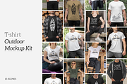 Outdoor T-shirt Mockup Kit, a Shirt Mockup by Mint Mockups (Thumbnail 1 of 5)