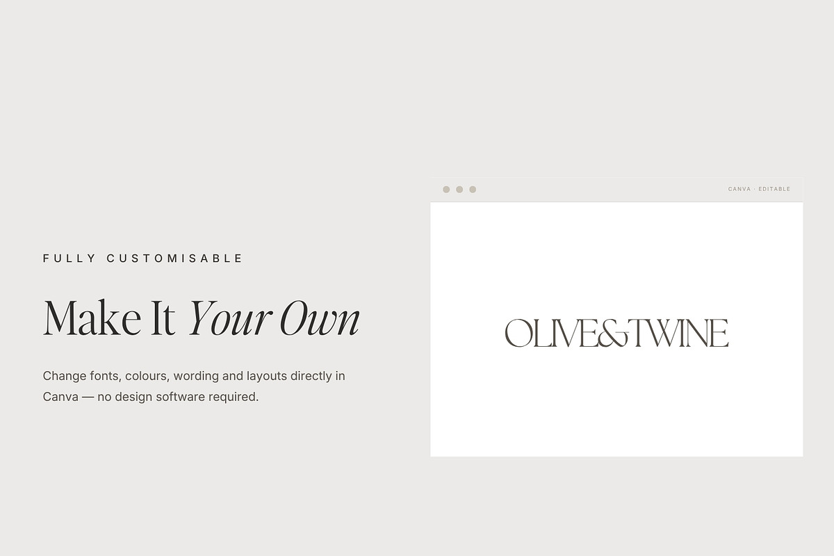 Editable Canva Logo Templates, a Branding & Logo Template by Adam and Grace (Photo 19 of 26)