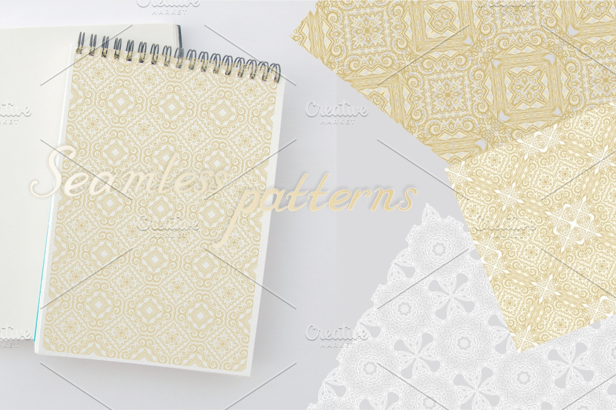 30 Seamless golden ornaments, a Pattern Graphic by Dainia (Photo 1 of 2)