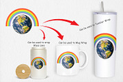 Earth Rainbow Clipart, a Graphic by Artnoy (Thumbnail 3 of 5)