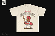 Baseball Game Day – Funny Rooster, a Sport Illustration by shaondesigns (Thumbnail 4 of 4)