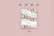 Roses Floral Resume / Card Template, a Resume Template by MH Design Template (Thumbnail 3 of 4)