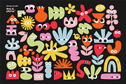 Vector Emotions Shapes - 40+ Pieces, an Object Graphic by line & plane (Thumbnail 2 of 7)