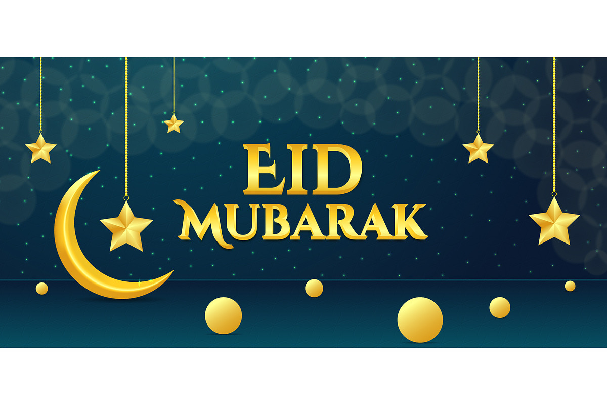 Eid Mubarak Islamic Background, a Background Graphic by himelgfx