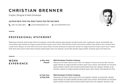 Minimal Resume Template 4 Pages, a Resume Template by White Graphic (Thumbnail 5 of 9)