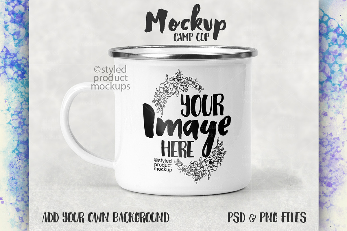 Camp cup with metal rim mockup, a Cups & Container Mockup by StyledProductMockups (Photo 1 of 4)