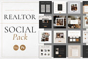 Real Estate Social Pack | Canva | PS, a Social Media Template by Marigold Studios (Thumbnail 1 of 9)