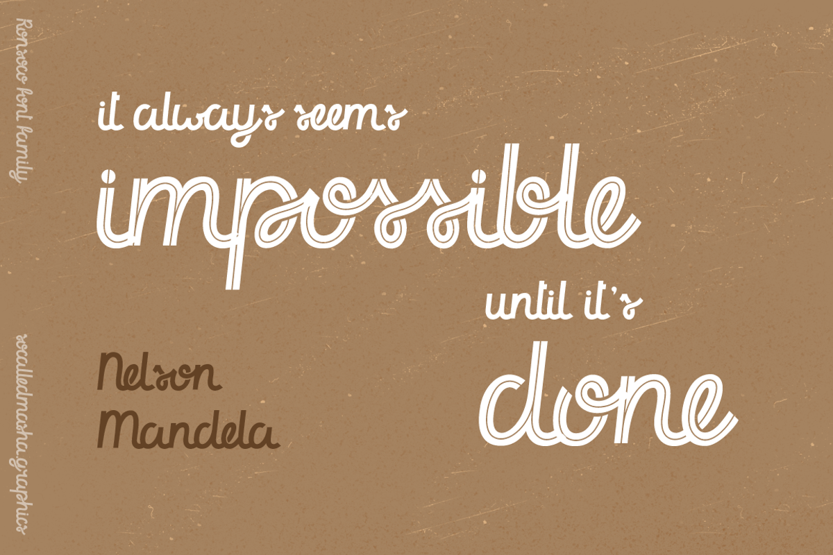 Ronsoco - playful font family, a Script Font by so.called.masha (Photo 4 of 10)