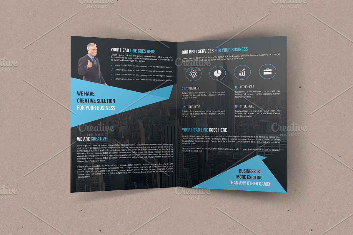 Corporate Bi-Fold Brochure Template, a Brochure Template by Alice_s (Photo 8 of 8)