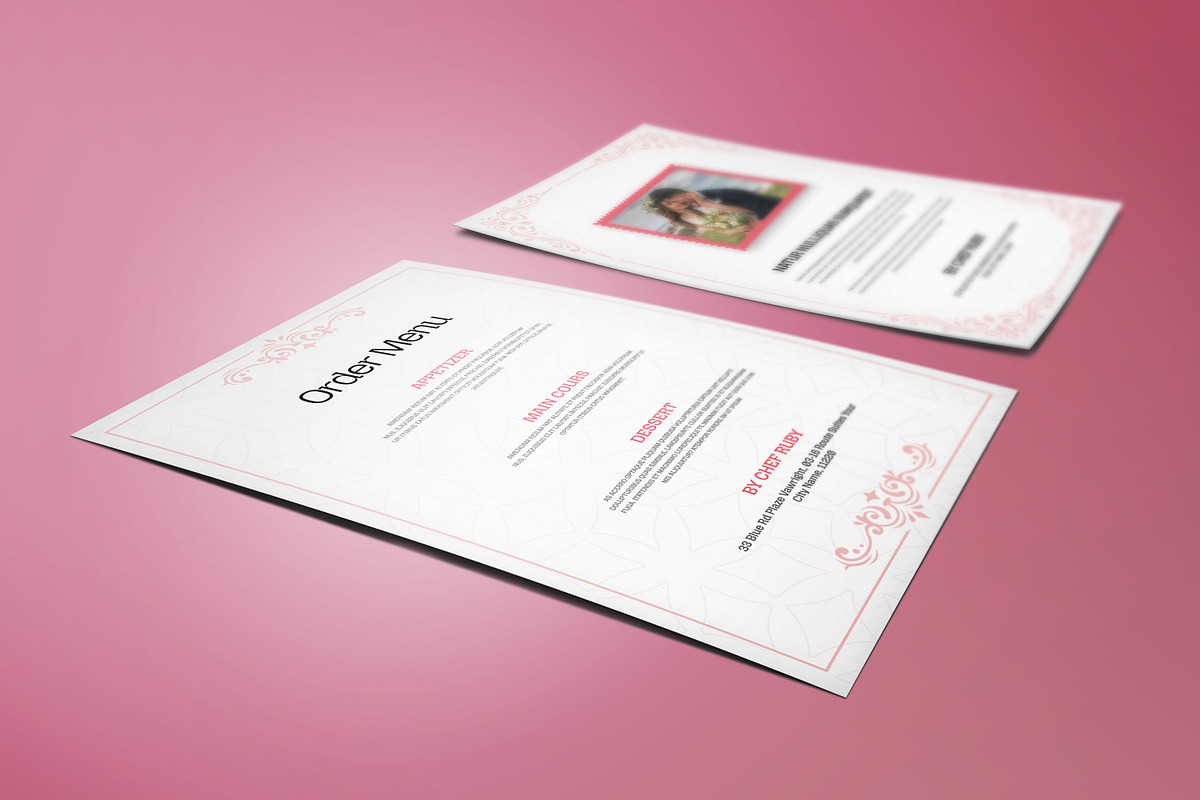 Classic Minimal Funeral Program, an Invitation Template by Creatiya Type (Photo 2 of 6)