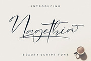 Nagethia Font, a Handwritten Font by Onotype (Thumbnail 1 of 4)