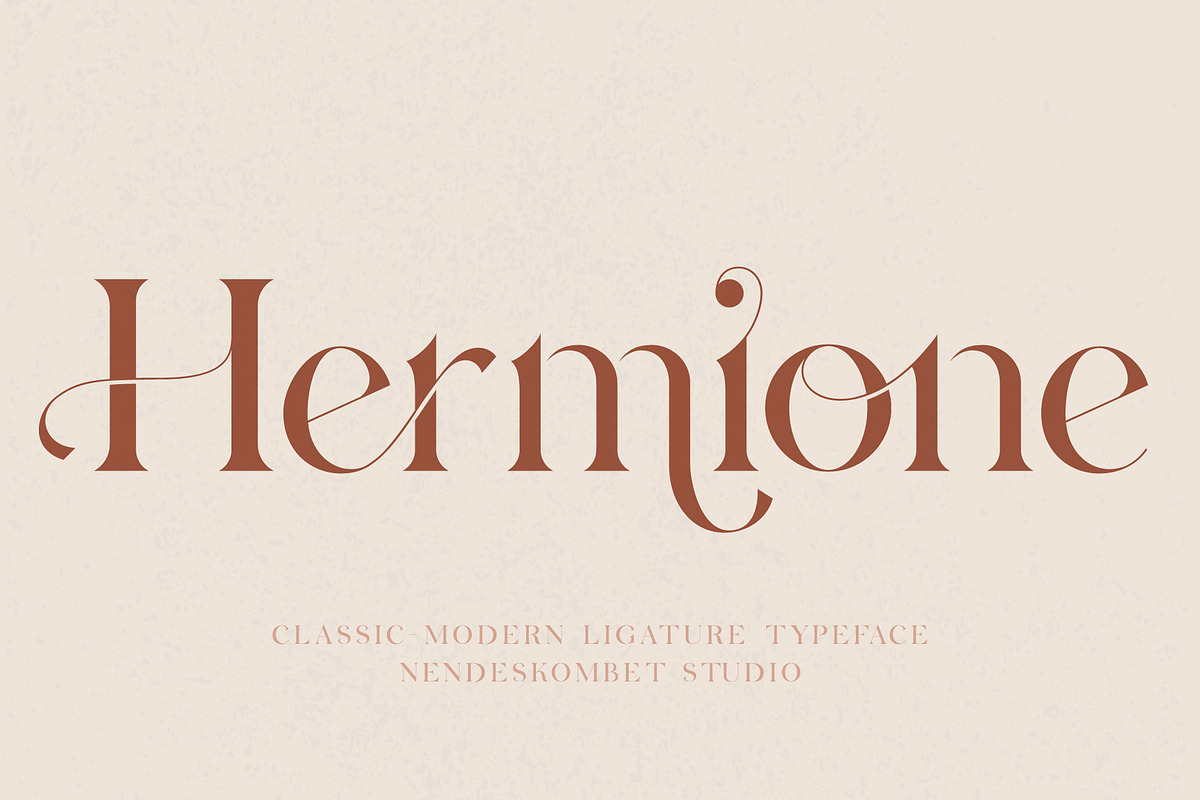 Hermione Classic-Modern Typeface, a Serif Font by NendesKombet Studio (Photo 1 of 11)