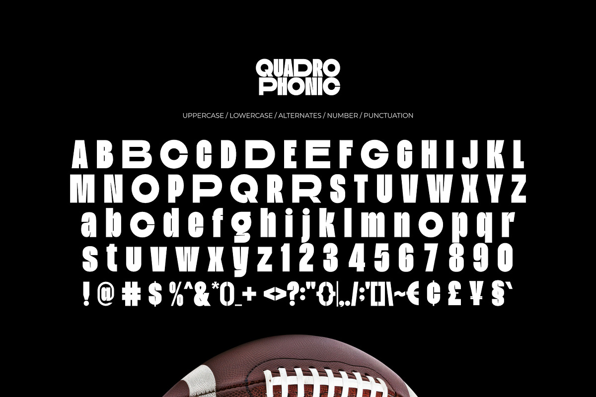 Quadrophonic Stylish Condensed Font, a Sans Serif Font by ikiiko (Photo 6 of 7)