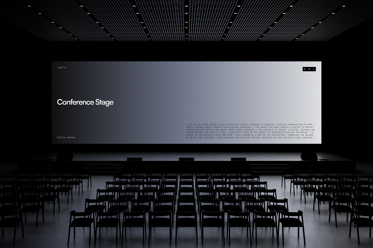 Conference Stage Mockup R03, an Advertising Mockup by Lumatte (Photo 2 of 7)