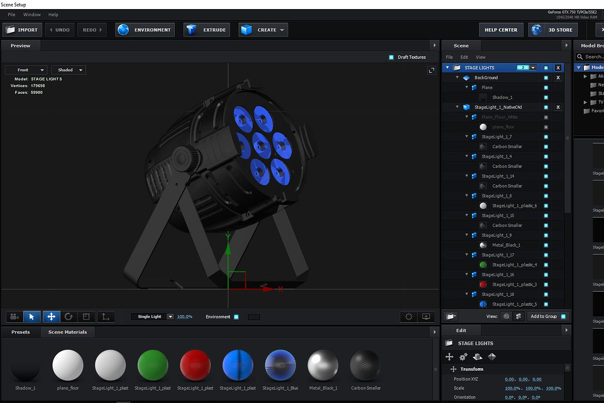 Stage Lighting Collection-14 PCS, an Object 3D Model by akerStudio (Photo 248 of 309)